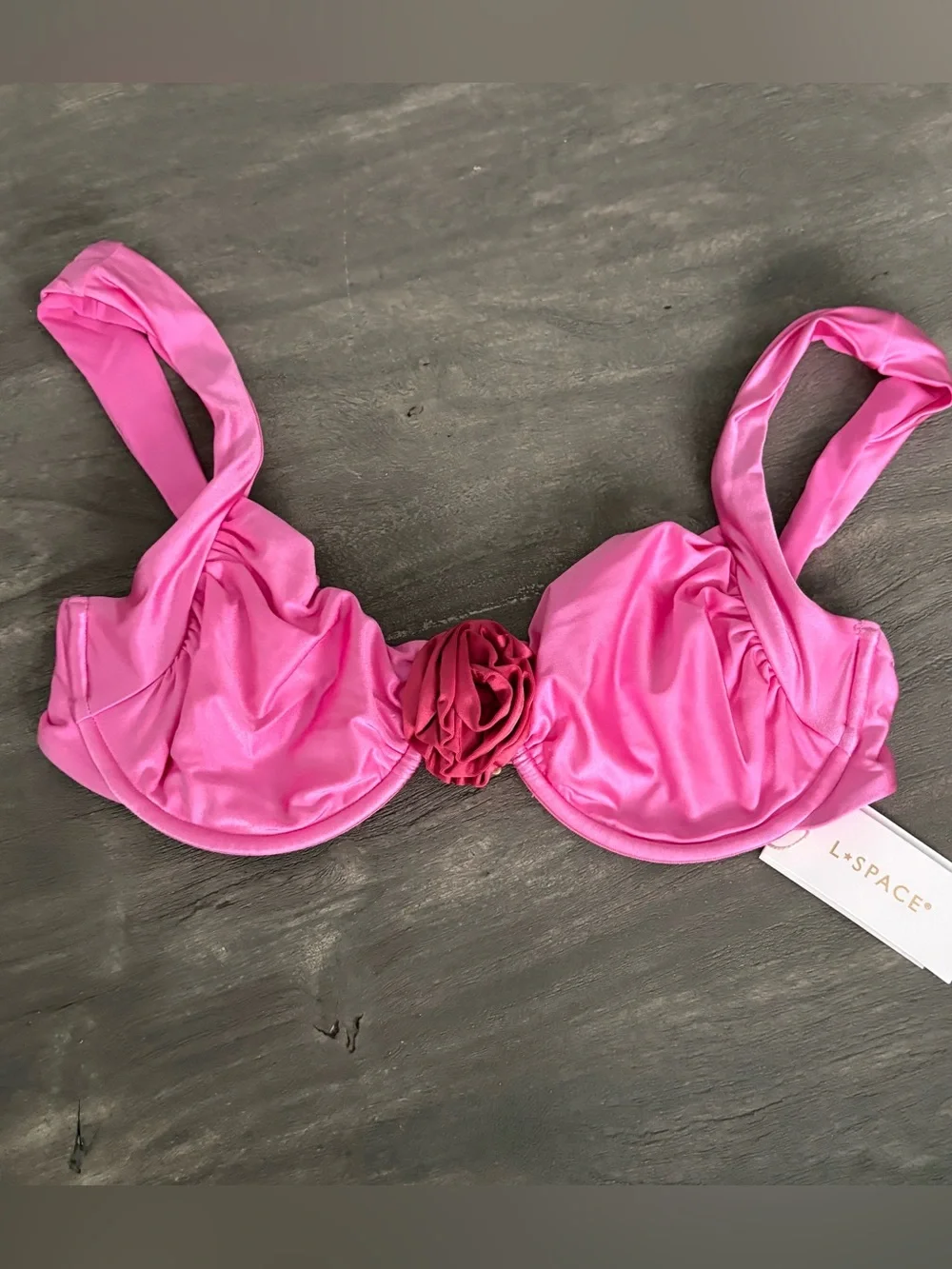 L*Space Stella Rose Bikini Top